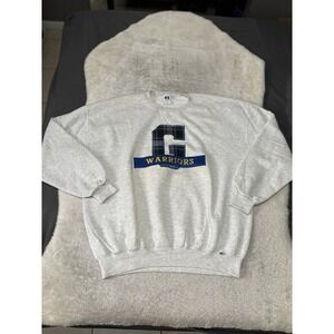 Vintage Russell G Warriors Gray Sweatshirt Size XXL Sweater Stained USA‎ Made